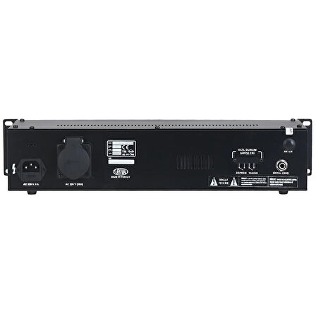 TKS-207R V2 Rack Tipi Siyah Akıllı Okul Zil Saati