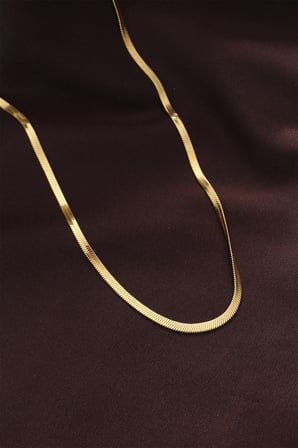 316L Çelik Gold Renk 60 cm İtalyan Zincir Kolye