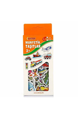 Manyetik Mıknatıslı Taşıtlar Oyuncak Buzdolabına Yapışan Magnet Eğitici Manyetik Araba 30 Parça