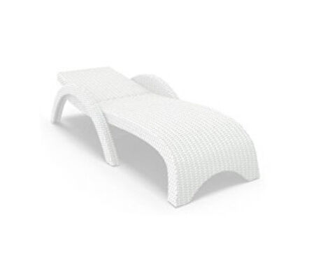 Omnipazar TRK-860 Siesta Fiji Rattan Desenli Ayarlanabilir Lüks Şezlong 