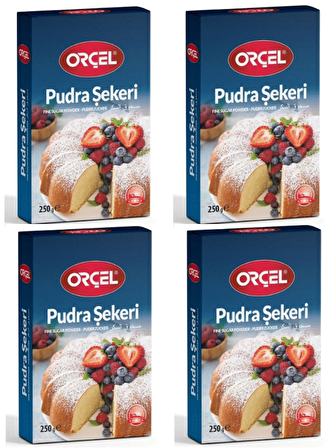 Orçel Pudra Şekeri 4x250 Gr.