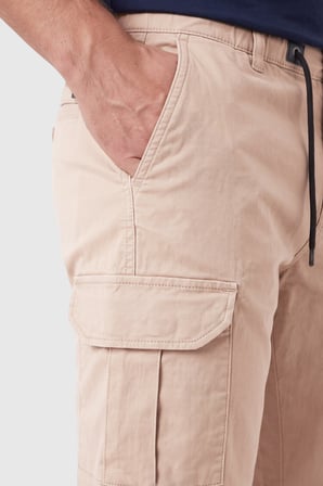 RizzUP Erkek Slim Fit Likralı Taş Kargo Jogger Pantolon – İpli Bel Lastikli Paça 1601569
