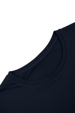 RizzUP Lacivert Dar Kalıp Likralı %90 Pamuk Erkek Sweatshirt – Vücuda Oturan İnce Penye Sweat 2300423
