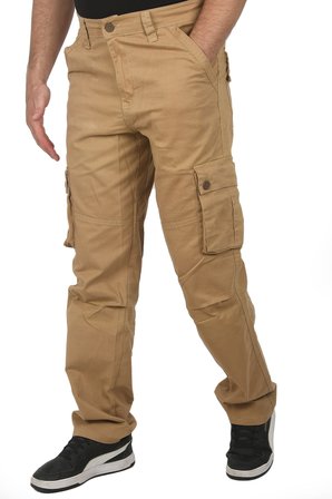 RizzUP Hardal Sarısı Geniş Kesim Gabardin Kargo Pantolon – Likralı Outdoor Stil Çok Cepli Erkek Pantolon 1705421