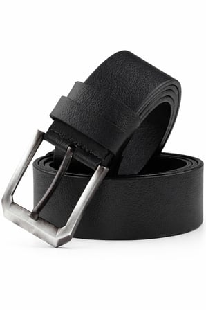 RizzUP Siyah Hakiki Deri Spor Erkek Kemer – 3,5 cm Genişlik, Şık ve Dayanıklı 2502634