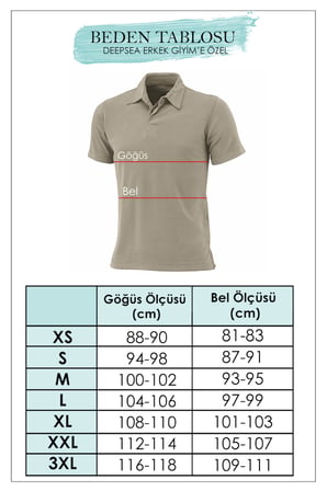 RizzUP Haki Büyük Beden Polo Yaka Tişört Nefes Alan Pamuklu Kumaş Battal Beden Erkek Tişört 2504349