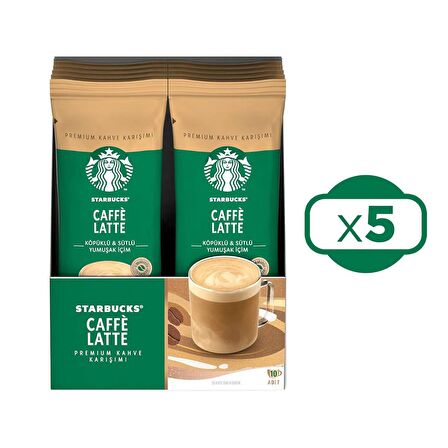 Starbucks Caffe Latte Premium Kahve Karışımı 14 Gr 10 lu x 5 Kutu