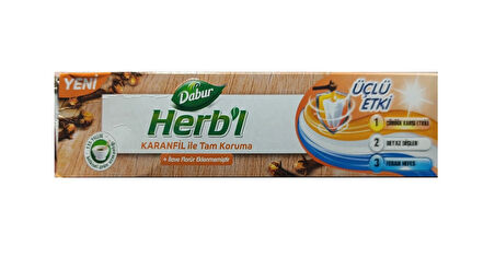 HERB'L Karanfil ile Tam Koruma Diş Macunu 170g (Florürsüz)