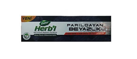  HERB'L Parıldayan Beyazlık Aktif Karbonlu Beyazlatıcı Diş Macunu 100g