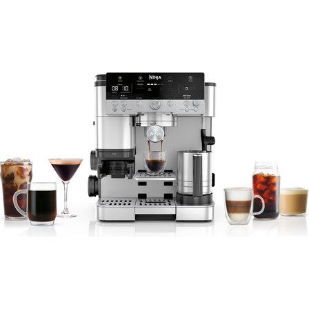Ninja Luxe Café Premier Espresso Makinesi 1680 W İnox Renkli 3'ü 1 Arada Espresso ve Filtre Kahve