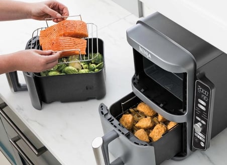 Ninja SL400EU Air Fryer, 9,5 L, Gri
