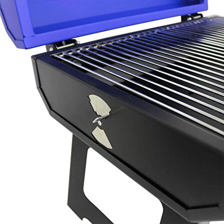 Grillmate Voyager Kilitli Portatif Barbekü Mangal-Kraliyet Mavisi