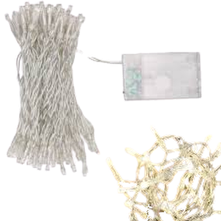 YILBAŞI LED YEŞİL ŞEFFAF KABLO PİLLİ 2.5 M (PİL DAHiL DEĞİL)