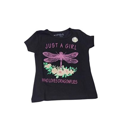 İFBA JUST A GIRL BASKILI KIZ ÇOCUK T-SHİRT