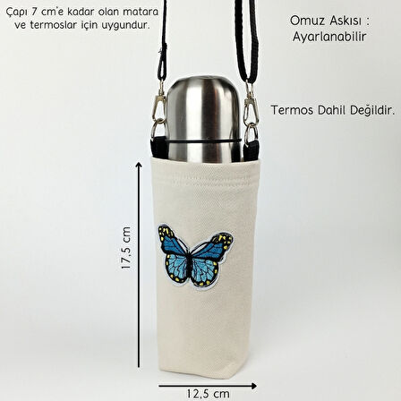 Woodycord 0,5 Litrelik Matara Kılıfı Su Şişesi Taşıma Çantası Water Bottle Bag