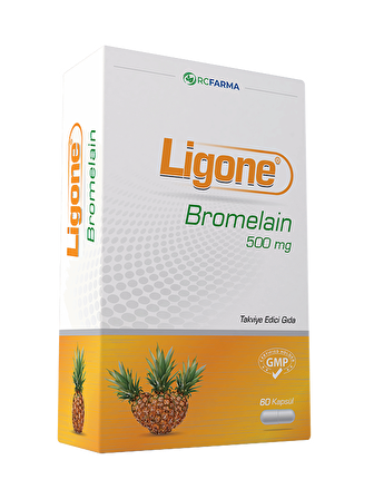 Ligone Bromelain 500 mg Takviye Edici Gıda 60 Kapsül