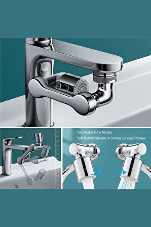 Mutfak Banyo Musluk Başlığı 180 Derece Dönebilen Fonksiyonel Evrense