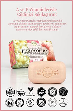 Sabun Philosophia Lift Sıkılaştırıcı Arındırıcı A E Vitamini Vegan Bakım 250 g