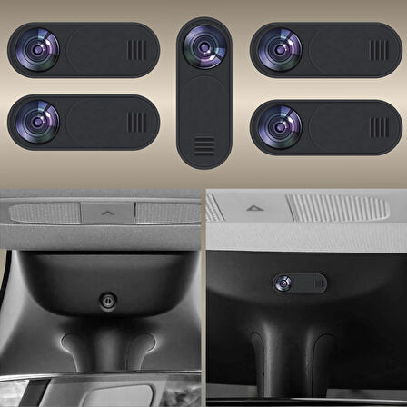 Tesla Model Y/3 /Juniper Kamera Gizlilik Kapağı,Web Kamerası Kapağı Gizlilik Koruyucu (5 Adet)