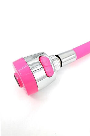 caselka® Oynar Başlıklı Tasarruflu Kubar Musluk Borusu ve Başlığı  Pembe