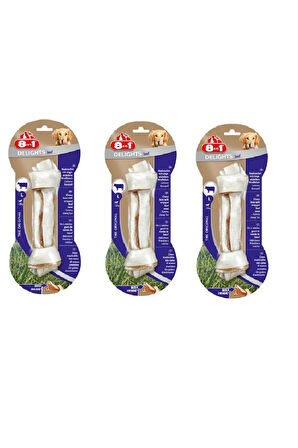 8in1 Delights Bones Large Biftekli Köpek Ödül Kemiği 85 Gr. X 3 Adet