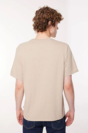 Bisiklet Yaka % 100 Pamuk Relaxed Fit T Shirt Erkek T SHİRT A9437
