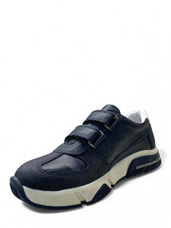 2215 Genç Çocuk Deri Bantlı Ayakkabı