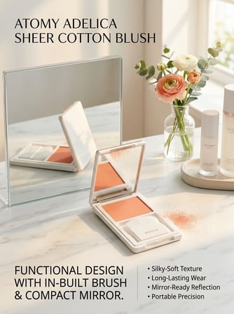 Atomy-adelica Sheer Cotton Allık - Doğal Mat Işıltılı Peach - 