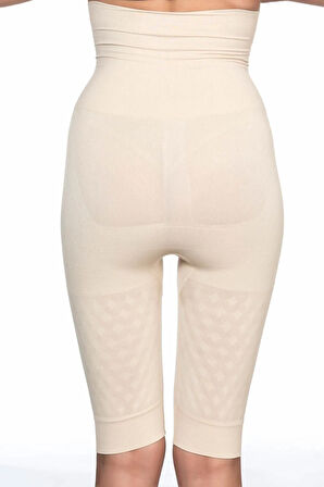 2015 Yüksek Bel Double Popo Kaldırıcı Karın Toparlayıcı Uzun Paça Korse Siyah