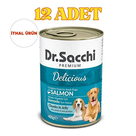 Somonlu Konserve Köpek Maması 400gr x 12