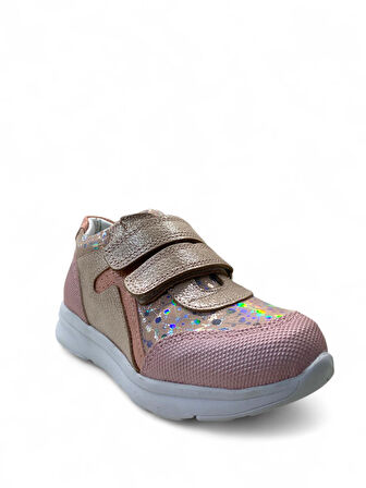 606 Hafif Kız Çocuk Okul Öncesi Deri Sneaker