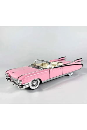 1959 Cadillac Eldorado Biarritz Convertible Diecast Model Araba Cadillac Eldorado Model Araba Pembe