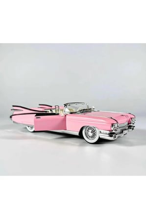 1959 Cadillac Eldorado Biarritz Convertible Diecast Model Araba Cadillac Eldorado Model Araba Pembe