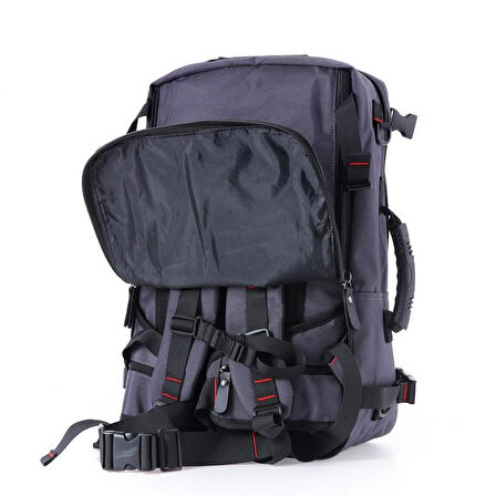 ÇÇS 51490 Fonksiyonel Seyahat Sırt Çantası Gri