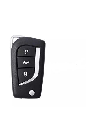 Toyota Yaris Parlak Anahtar Kılıfı Mavi Renk