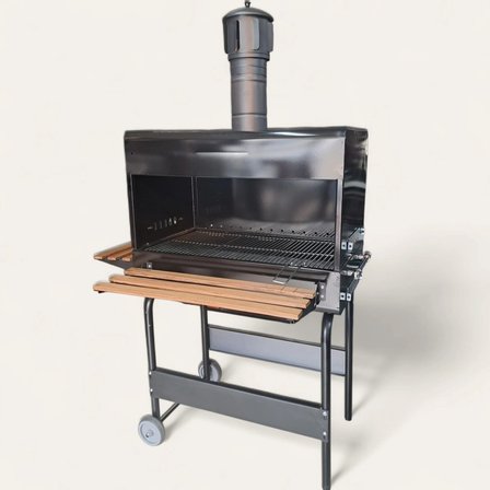DORELLO Kapaklı Kömürlü Barbekü Mangal – Tekerlekli Bahçe ve Balkon Mangalı ( 55-75 cm )