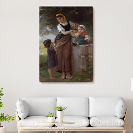 Bende İstiyorum Diyen Çocuk Dekoratif Duvar Tablosu-6238