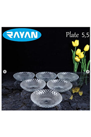 Rayan Plate Noktalı Cam Çerezlik