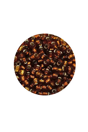 Dökme Cam Kum Boncuk (8/0) 3 mm - 60 Gram - Şeffaf Kahve - BNC198