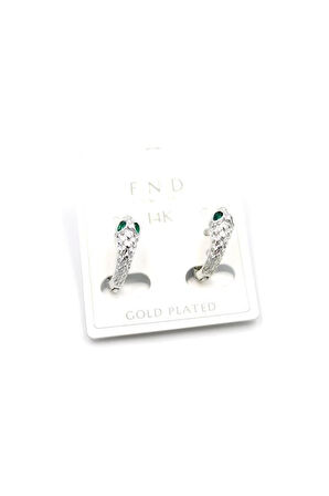 Yılan Küpe - Gümüş