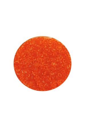Dökme Cam Kum Boncuk (11/0) 2 mm - 20 Gram -  Şeffaf Turuncu - BNC016 - 5'li Paket