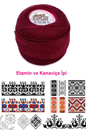 Kaplan Etamin Ve Kanaviçe İpi 8 No Kod/Renk: 902 - Royaleks