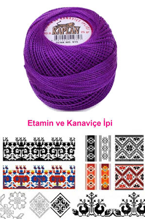 Kaplan Etamin Ve Kanaviçe İpi 8 No Kod/Renk: 915 - Royaleks