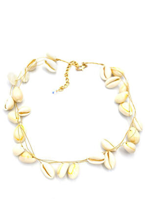 Deniz Kabuğu Kolye - Beyaz