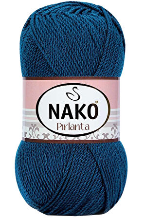 1 Adet Pırlanta Amigurumi El Örgü İpi Yünü Petrol Mavi 10328