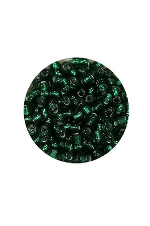 Dökme Cam Kum Boncuk (8/0) 3 mm - 20 Gram - Koyu Yeşil - BNC146 - 5'li Paket