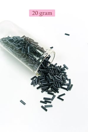 Uzun Boru Kesme Boncuk Çap 2mm Uzunluk 10 mm - 20 Gram - Koyu Yeşil - BNC227 - 5'li Paket