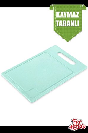 Kesme Tahtası Kaydırmaz Plastik Kesme Sunum Tahtası Pratik Kesim Panosu 160x245 Mm -FR-107