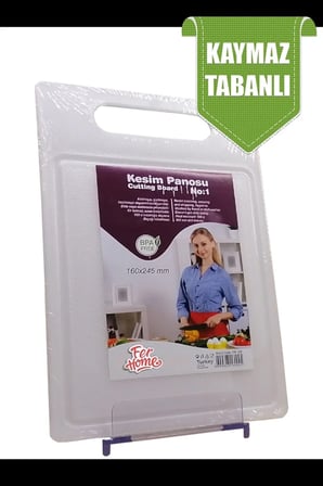 Kesme Tahtası Kaydırmaz Plastik Kesme Sunum Tahtası Pratik Kesim Panosu 160x245 Mm -FR-107