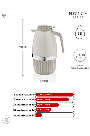 Elegant T Serisi 2 Lt. Termos Royaleks-PW-003